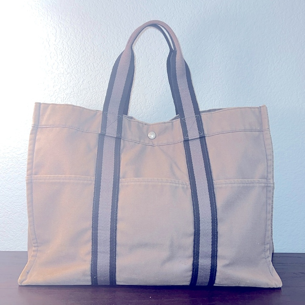 ❌SOLD❌HERMES TOILE FOURRE-TOUT MM